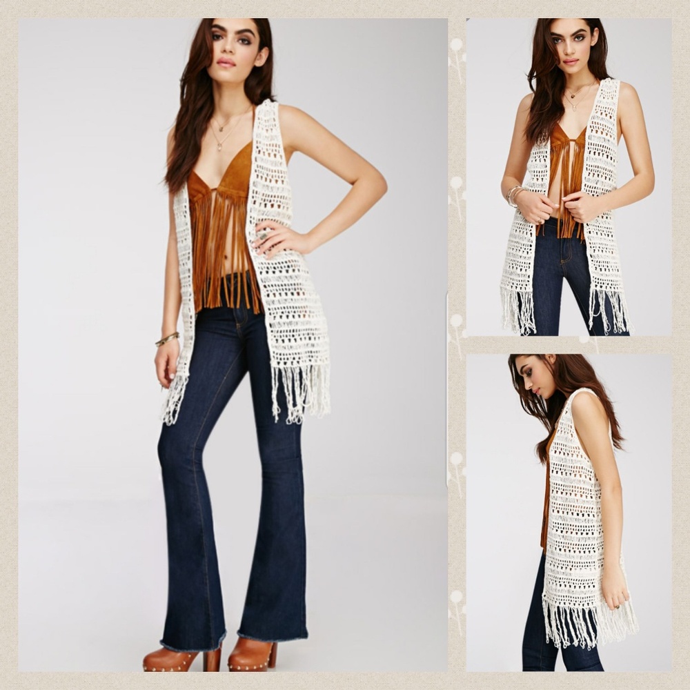 Forever 21 Crochet Vest